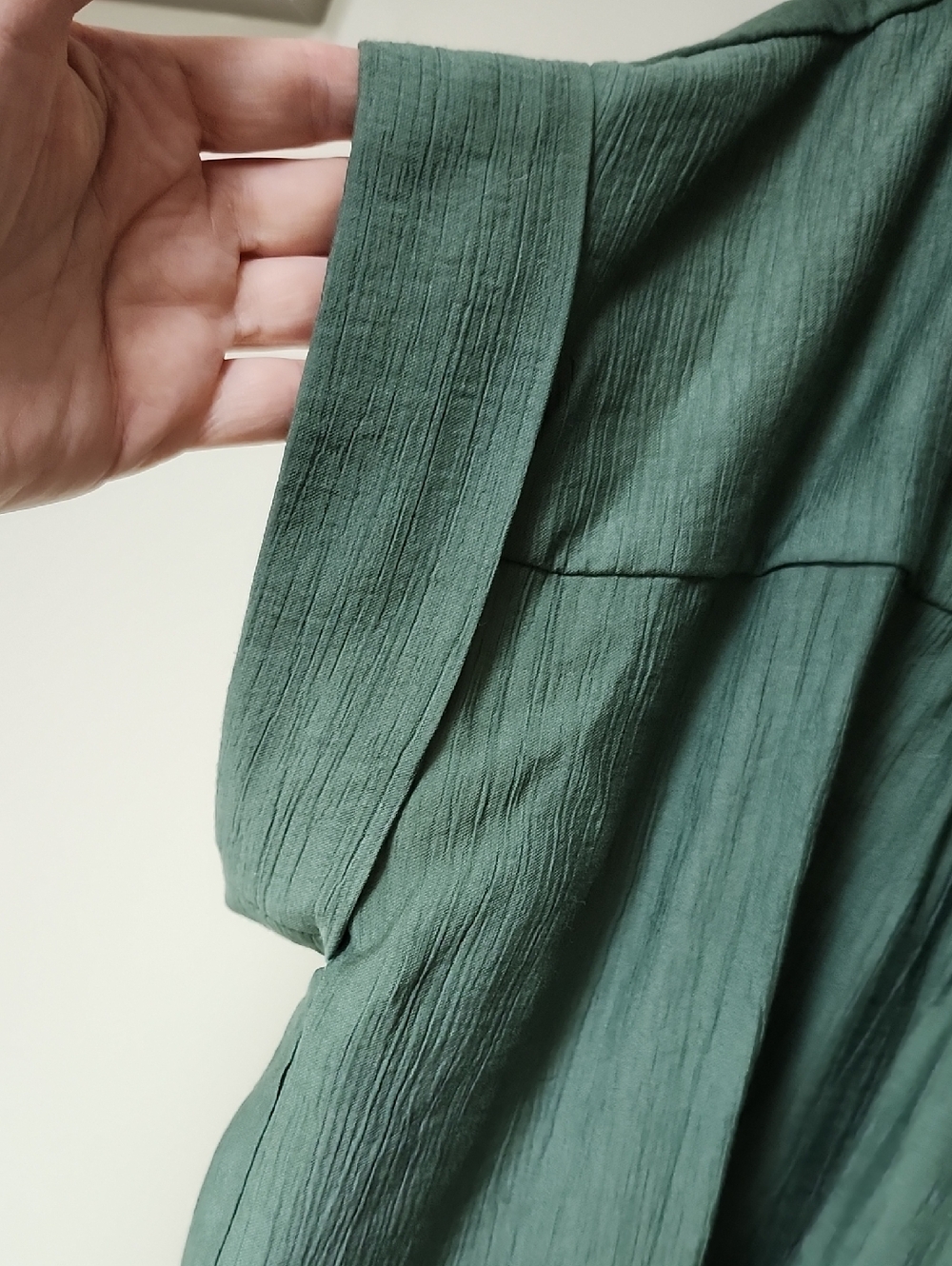 Joe Fresh Short Button-Front Top in Sage Green - Picture 4 of 4